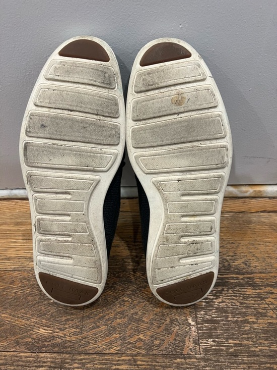 Cole Haan Charcoal Knit Lace-Up Oxfords with Brown Accents main image 4